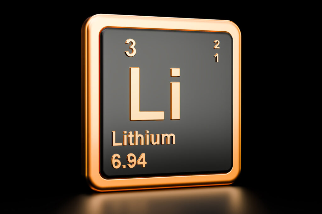 Lithium element in periodic table